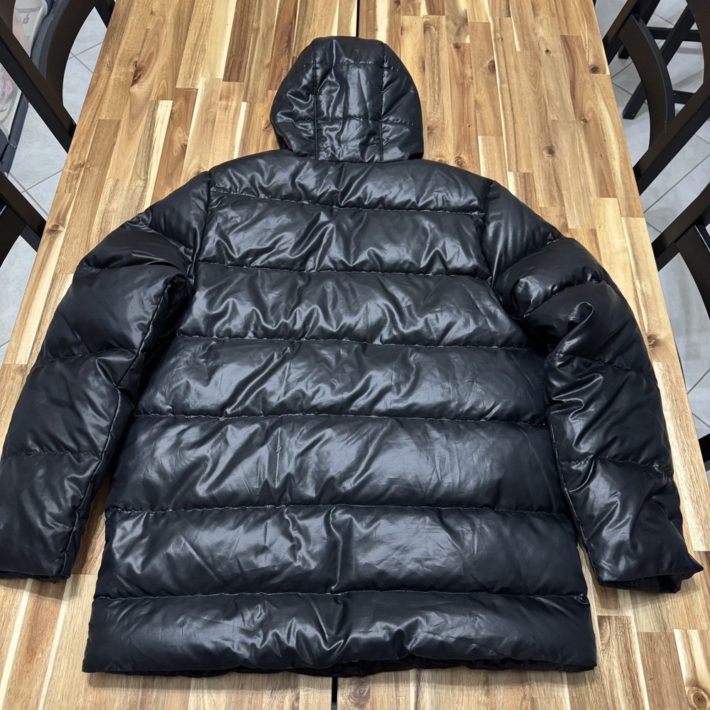 Jordan Military 550 Down Parka Mens XL Black Puffer Full Zip Pockets Outdoor - Picture 7 of 10